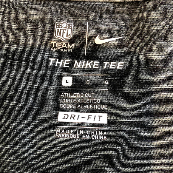 new nfl team apparel nike dri-fit cincinnati bengals rounded hem t-shirt large - Picture 3 of 3